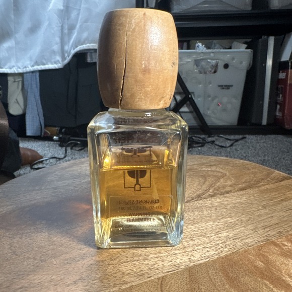 Vintage-ENGLISH LEATHER 3.4oz COLOGNE SPLASH Wooden Cap 70% Full - Picture 2 of 2